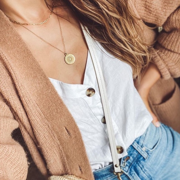 Natalie Borton Chloe coin necklace - Picture 2 of 4